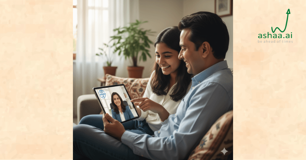 teen and parent in virtual counselling session